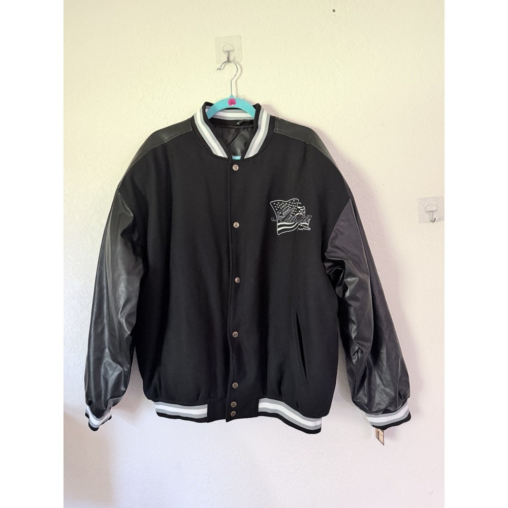 Steve & Barrys American SIZE XL Snap Button Jacket University Sportswear NWT